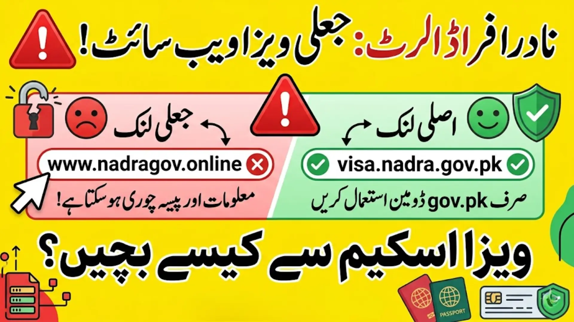 NADRA Visa Portal Fraud Alert: NADRA Warns Citizens About Fake Visa Website