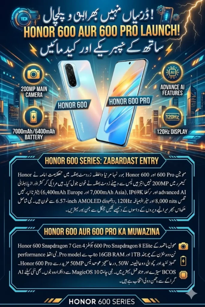 Honor 600 and 600 Pro Launch with Premium Design and Powerful Performance