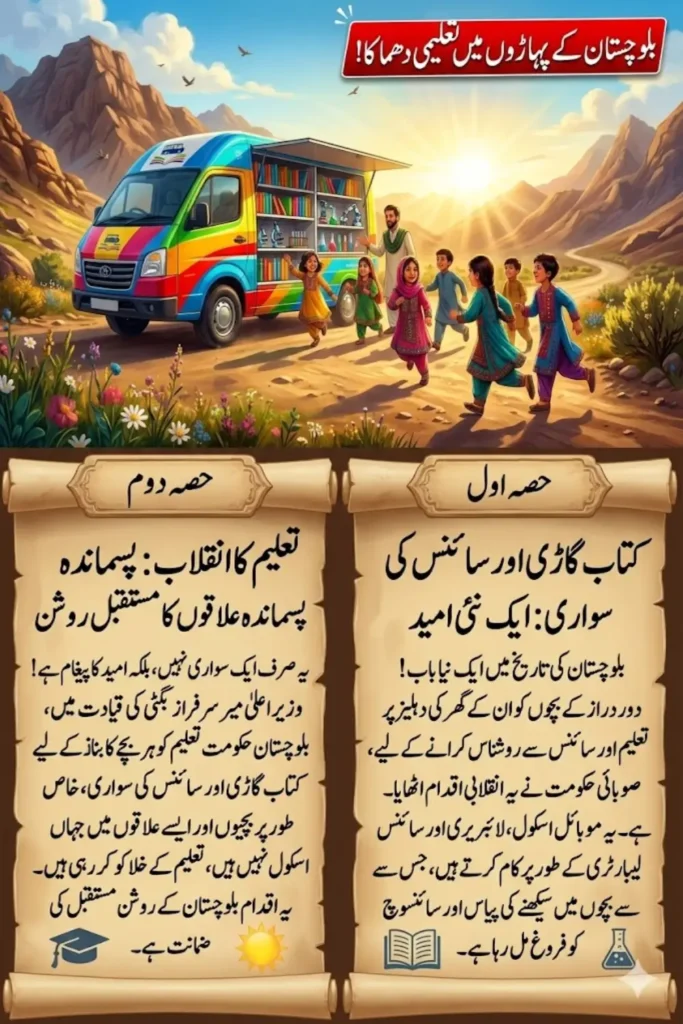 Kitab Gaari and Science Ki Sawari: Balochistan's Mobile Education Initiative Bringing Learning to Remote Areas