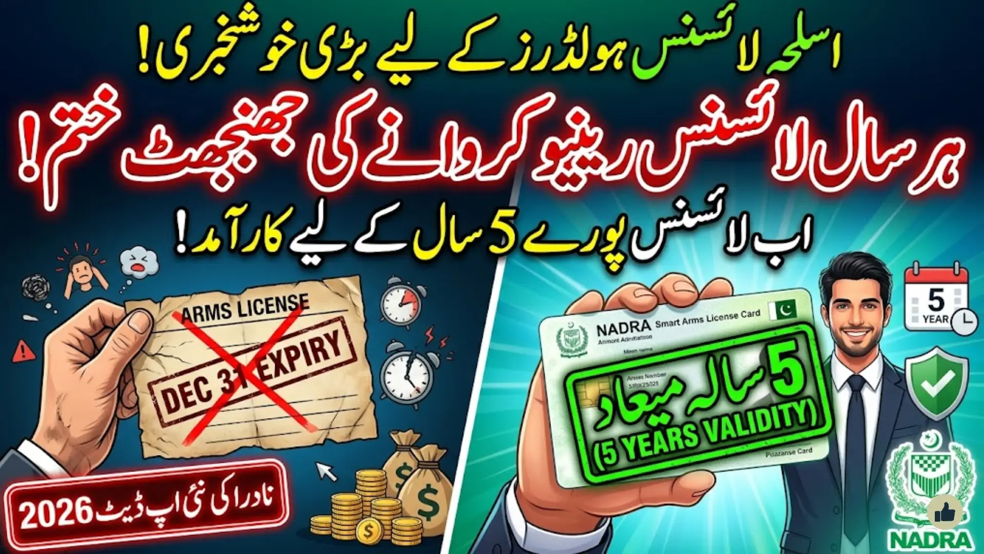 NADRA Arms License Renewal System: New 5-Year Validity Rule Explained