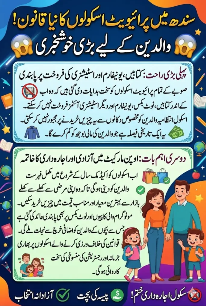 Sindh Private Schools Ban on Selling Books and Uniforms – Full Notification Details
