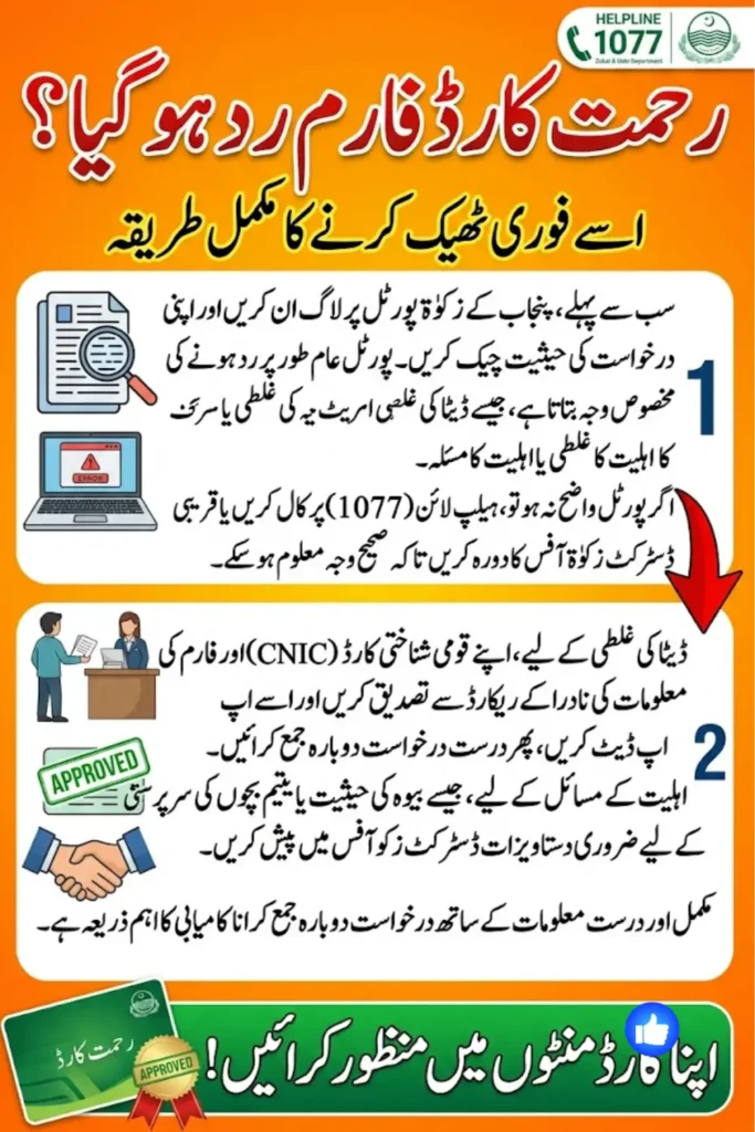 Rehmat Card Application Rejected? How to Fix It