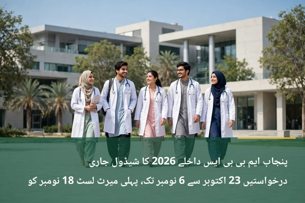 Punjab MBBS Admissions 2026: UHS Announces Application Deadlines and Merit Lists