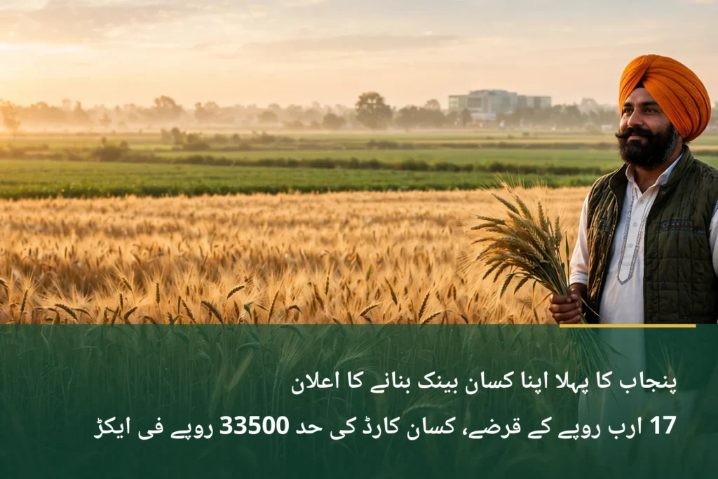 CM Punjab Announces Apna Kisan Bank, Rs 17 Billion Farm Loans and Higher Kisan Card Limit