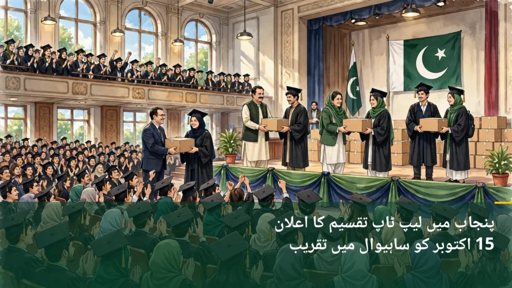 Punjab Announces Laptop Distribution in 3 Districts
